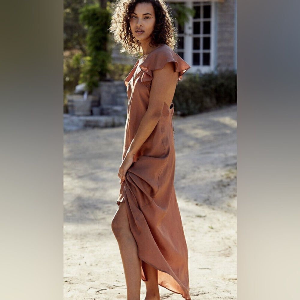 NWT FREE PEOPLE MALA SILK DRESS - Picture 3 of 4